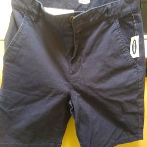 Old navy Big kids Boys khaki shorts Dark blue